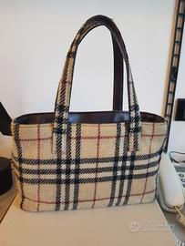 Burberry borsa in lana vintage