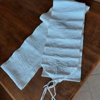 Antica fascia neonato cotone ricamo mille baci