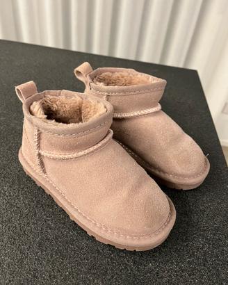 Stivaletti da bambina con pelo n. 28 colore rosa