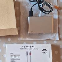 Adattatore Lighting per apple a HDMI/VGA/audio 