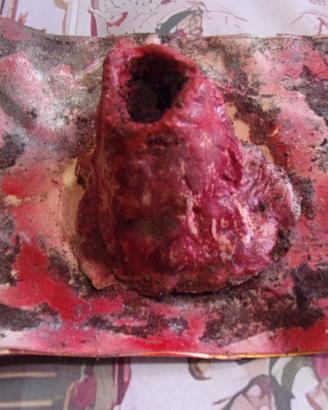 Modellino vulcano spiegazione eruzione