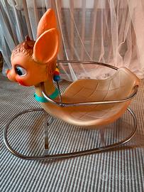 Dondolo Cerbiatto Bambi Canova vintage