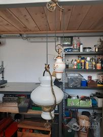 Lampadario Carrucola Vintage