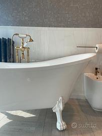 Vasca da bagno Retro' piccola con piedini in stile