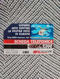 scheda Telefonica Telecom Parlamento 