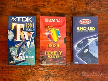 Cassette vhs nuove