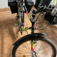 MTB da Città con portapacchi e borse
