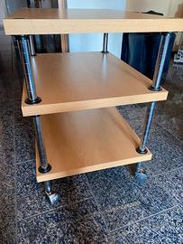 carrellino a tre ripiani.