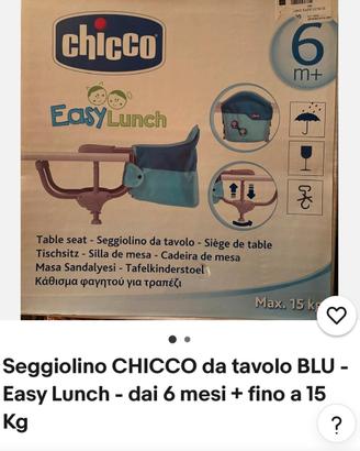 Sedia da tavolo Chicco