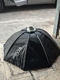 Triopo Softbox K3-120 Octa attacco bowens + Grigli