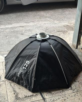 Triopo Softbox K3-120 Octa attacco bowens + Grigli