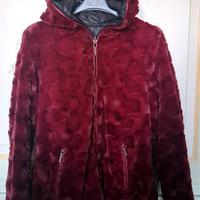 Giubbotto da donna double face con cappuccio