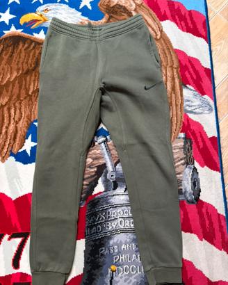 Pantalone Nike jogging taper leg small verde khaki