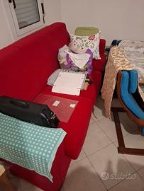 Divano letto con penisola, come nuovo