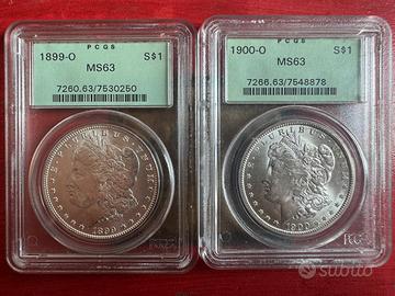 Morgan Silver Dollar – PCGS MS 63 Argento