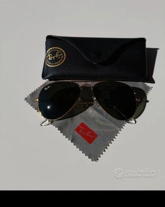 Ray Ban goccia oro aviatore