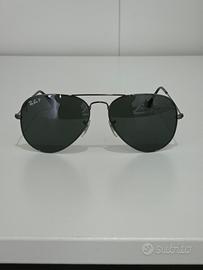Rayban Aviator Large Metal Black Unisex 