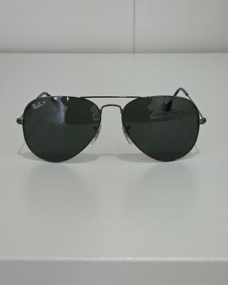 Rayban Aviator Large Metal Black Unisex 