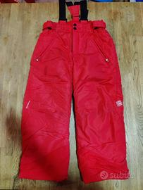 Quechua pantaloni neve con bretelle bambino 8 anni