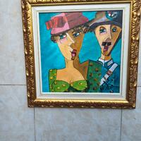 uomo in uniforme e consorte