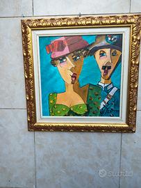 uomo in uniforme e consorte