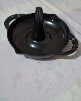 rostiera pollo staub 24 cm ghisa 