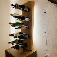 portabottiglie design legno massiccio 