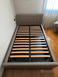 Letto 1 piazza e mezza in ecopelle