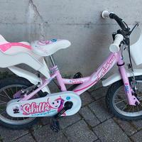 BICICLETTA BIMBA CON ROTELLE  FINO A 6 ANNI 