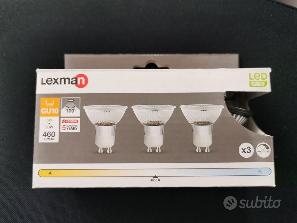 Kit 3 faretti GU10 Lexman 5W 4000K (luce naturale) - Arredamento e  Casalinghi In vendita a Milano