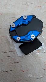 Piede largo in alluminio nero e blu per Moto