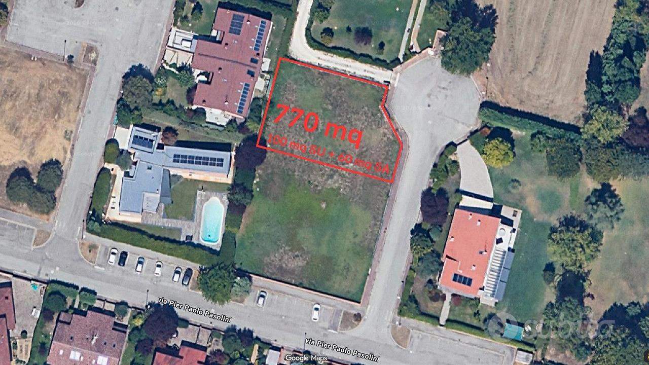 Lotto edificabile di 770 mq - Via Pasolini, Bentiv - Vista 2