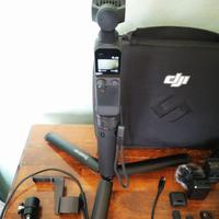 DJI Pocket 2+accessori completi+microfono+custodia