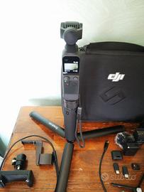 DJI Pocket 2+accessori completi+microfono+custodia