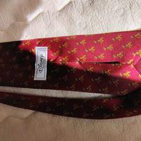 Cravatta Disney Uomo Fantasia Oro Rosso 