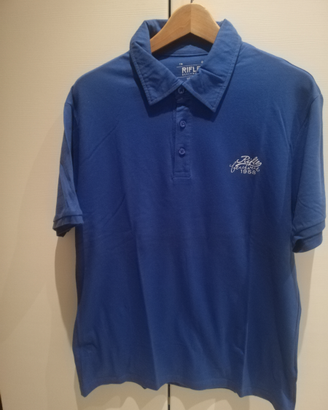 Polo uomo taglia XL color azzurro Rifle come nuova