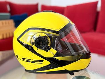 Casco LS2 modulare giallo fluo – come nuovo