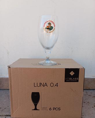 Set 6 Calici Birra Moretti 40cl