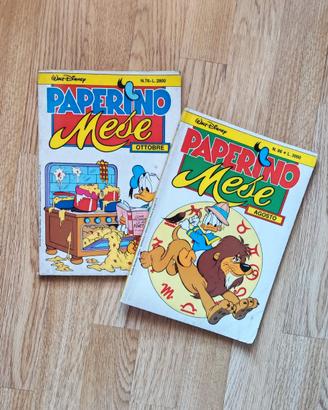 Lotto 2 fumetti Walt Disney - Paperino Mese