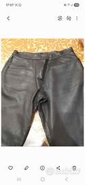 pantaloni vera pelle 