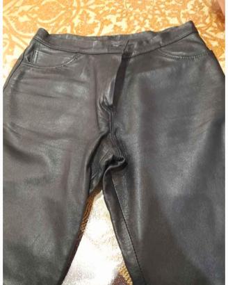 pantaloni vera pelle 