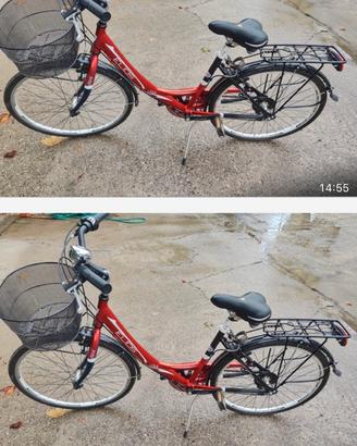 Bici in alluminio fa donna