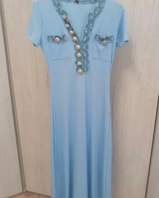 vestito donna color azzurro