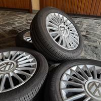 4 GOMME ESTIVE+CERCHI R15 VOLKSWAGEN ORIGINALI