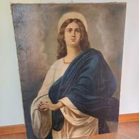 Quadro antico Olio su tela - Soggetto Sacro