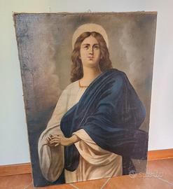 Quadro antico Olio su tela - Soggetto Sacro