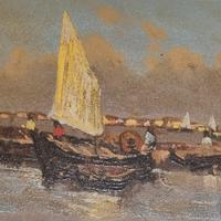 quadro ad olio  del pittore Enrico Frattini