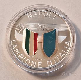 Medaglia Calcio Napoli Secondo Scudetto 1989-1990
