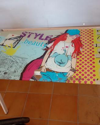 Scrivania in Vetro e Alluminio 