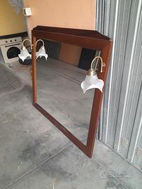 specchio per bagno a 2 luci